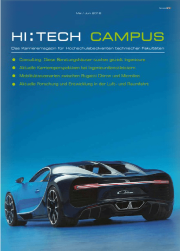 Cover HI:TECH CAMPUS, Magazin Ingenieure, Karrieremagazin HI:TECH CAMPUS, HI:TECH CAMPUS